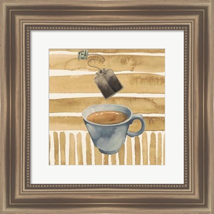 Framed Cafe au Lait III Print