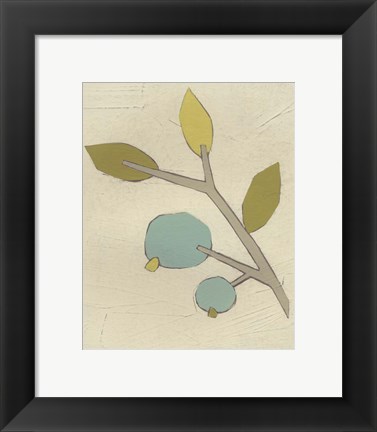 Framed Simple Stems II Print