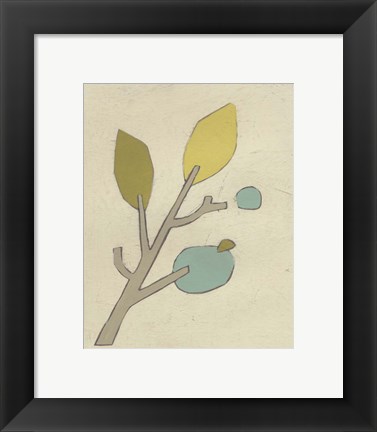 Framed Simple Stems VI Print