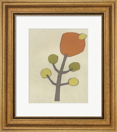 Framed Simple Stems VII Print