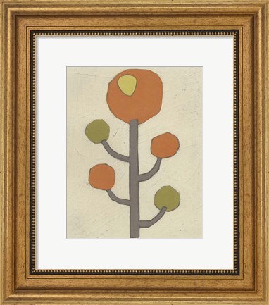 Framed Simple Stems IX Print