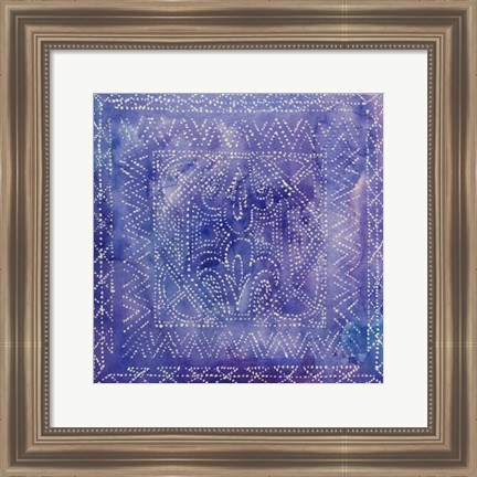 Framed Batik Nebula II Print