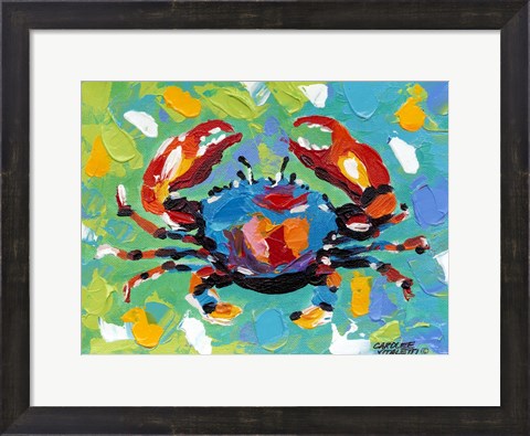 Framed Seaside Crab I Print