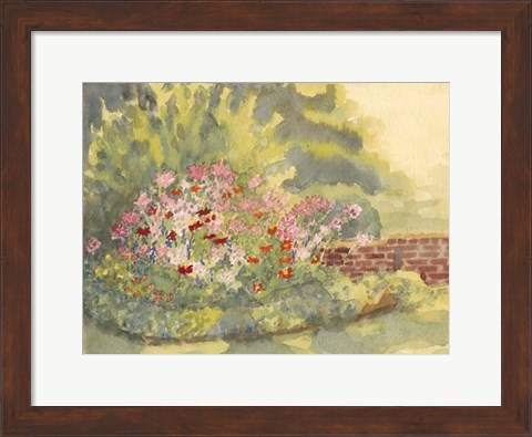 Framed Watercolor Garden V Print