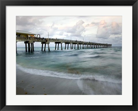 Framed Slow Motion Ocean I Print