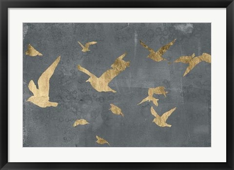 Framed Silhouettes in Flight III Print