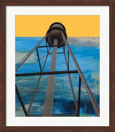 Framed Water Tower Abstract Print