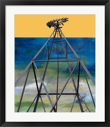 Framed Windmill Abstract Print