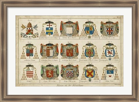 Framed Art Heraldique II Print