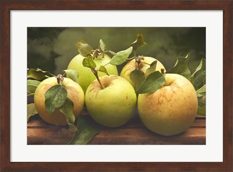 Framed Jill&#39;s Green Apples II Print