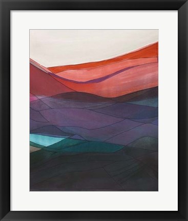 Framed Red Hills II Print