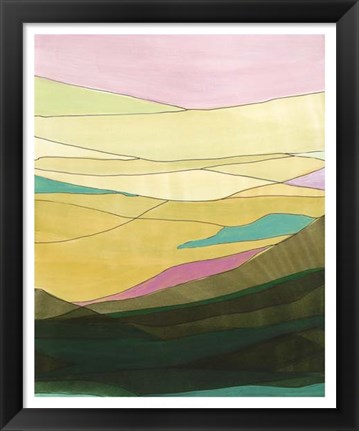 Framed Pink Hills I Print