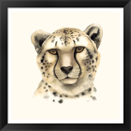 Framed Safari Cat IV Print