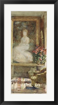 Framed Interior Of A Salon Print