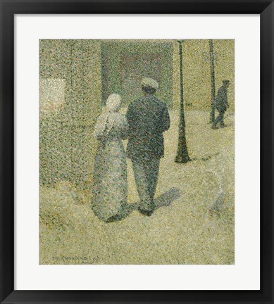 Framed Couple In The Street, 1887 Print