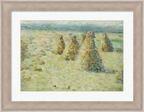 Framed Haystacks In Normandy, 1887-89 Print