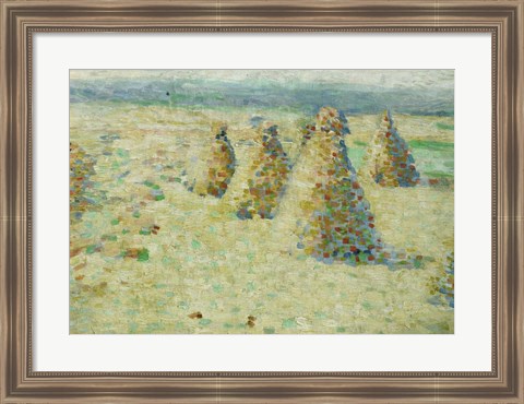 Framed Haystacks In Normandy, 1887-89 Print