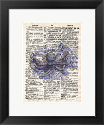 Framed Dreadful Octopus I Print