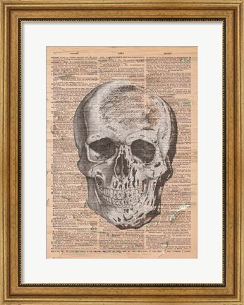 Framed Red Skull Print