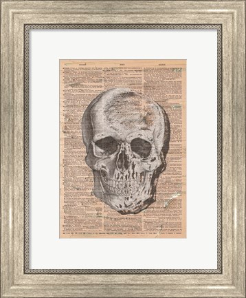 Framed Red Skull Print