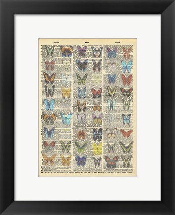 Framed Secret Butterfly III Print