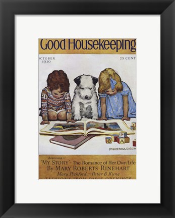 Framed Good Housekeeping October 1930 Print