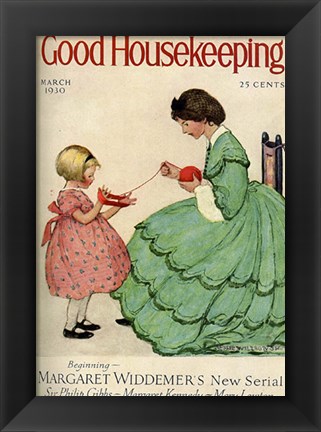 Framed Good Housekeeping March 1930 Print