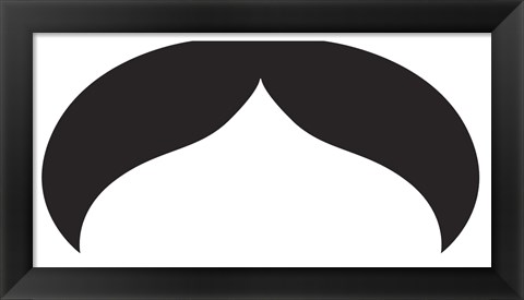 Framed Moostache III Print