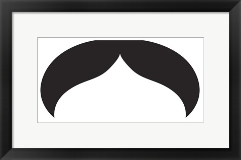 Framed Moostache III Print