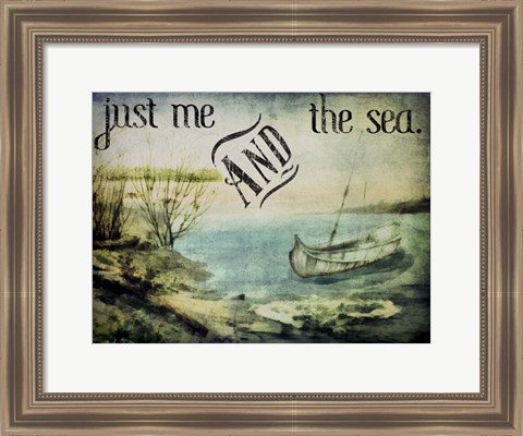 Framed Vintage Canoe Print