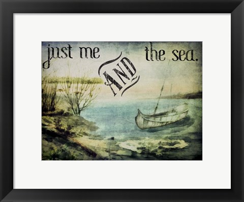 Framed Vintage Canoe Print