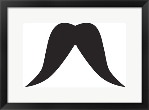 Framed Moostache II Print