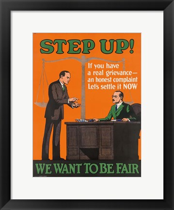 Framed Step Up Print