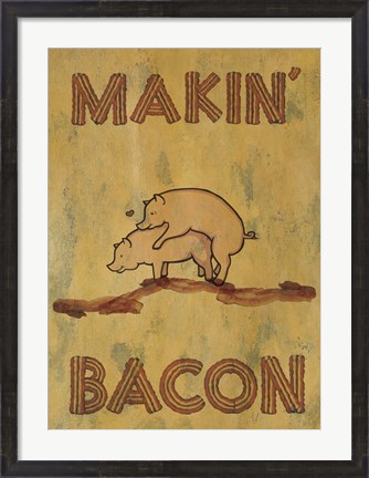 Framed Makin&#39; Bacon Print