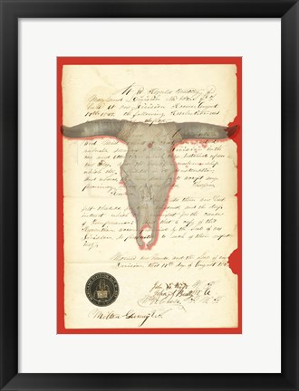 Framed No Bull Print