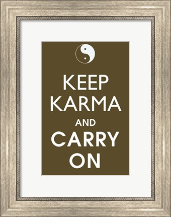 Framed Keep Karma Print