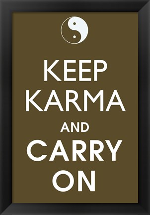 Framed Keep Karma Print