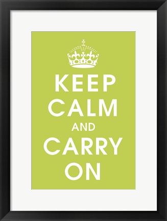 Framed Keep Calm Tender Shoots Print