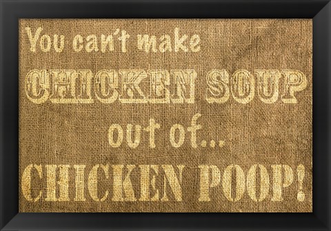 Framed Chicken Soup Print