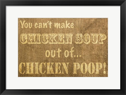 Framed Chicken Soup Print