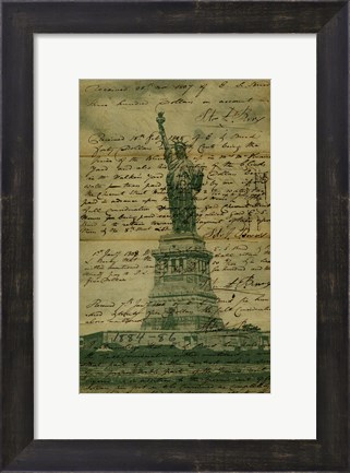 Framed Liberty Letter Print