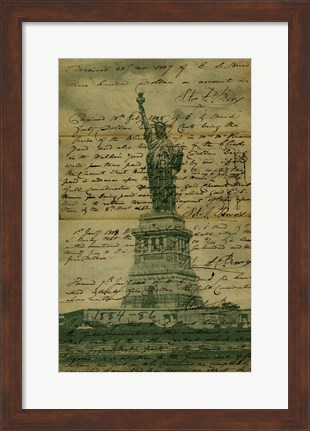 Framed Liberty Letter Print