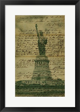 Framed Liberty Letter Print