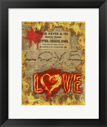 Framed Love III Print