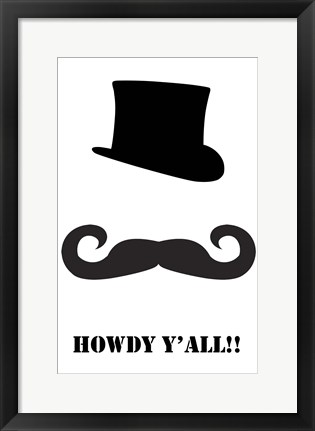 Framed Howdy Y&#39;all Print