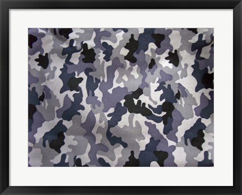 Framed Snow Camo Print