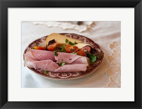 Framed Jean-Alfred Moisan Bed &amp; Breakfast Cuisine Print