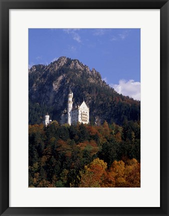 Framed Bavarian Alps and Neuschwanstein Castle Print