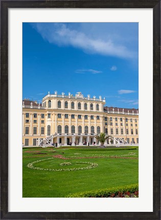 Framed Schonbrunn Palace, Garden Print