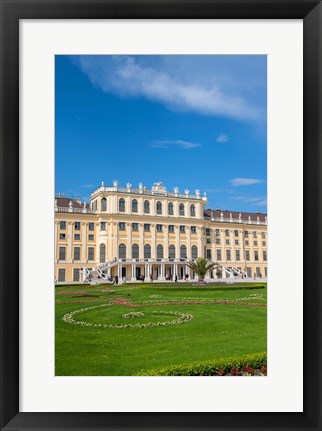 Framed Schonbrunn Palace, Garden Print